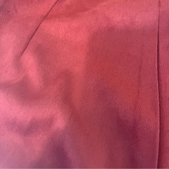 Hem & Thread mini-skirt in burnt red soft microfiber suede-Medium-NWT - Picture 10 of 10